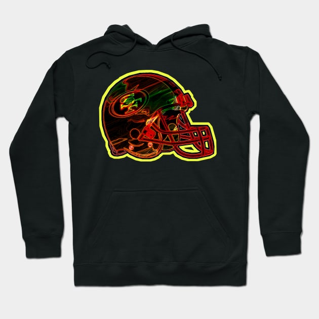 49ers helmet Hoodie by Oralepinz 